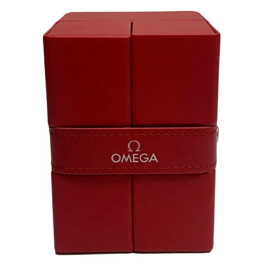 de Omega Gold Dial Leather Watch - Hình 4